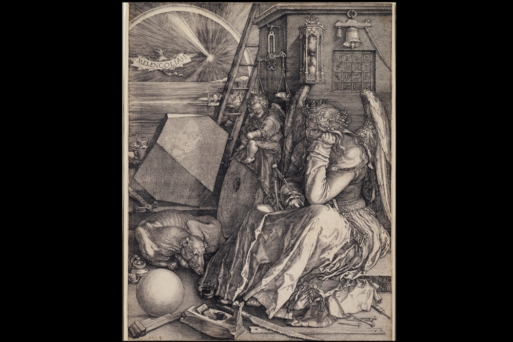 Melancolia I, by Albrecht Dürer. Credit: Albrecht Dürer, Google Art Project